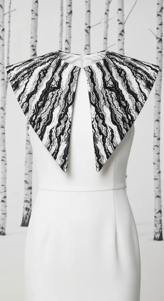  The Graphic Collar Sheath Dress