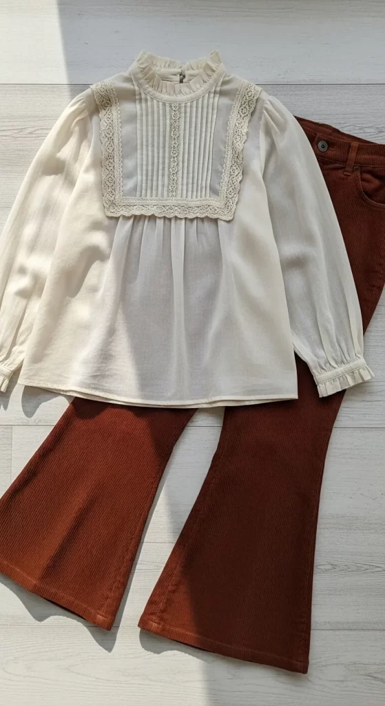 The Victorian-Inspired Blouse and Flares