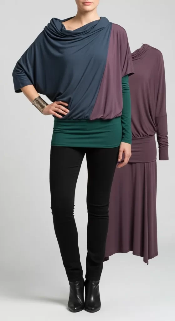 The Asymmetrical Draped Tunic