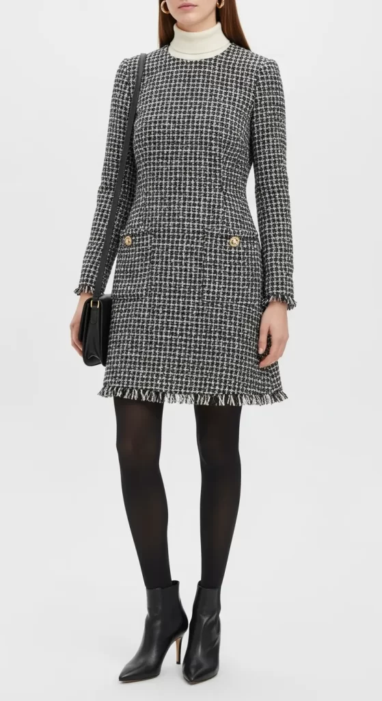  The Textured Tweed Dress