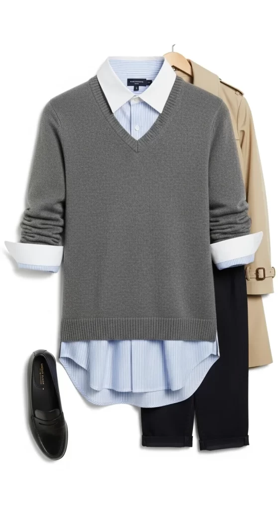 The Timeless Preppy Layering Formula