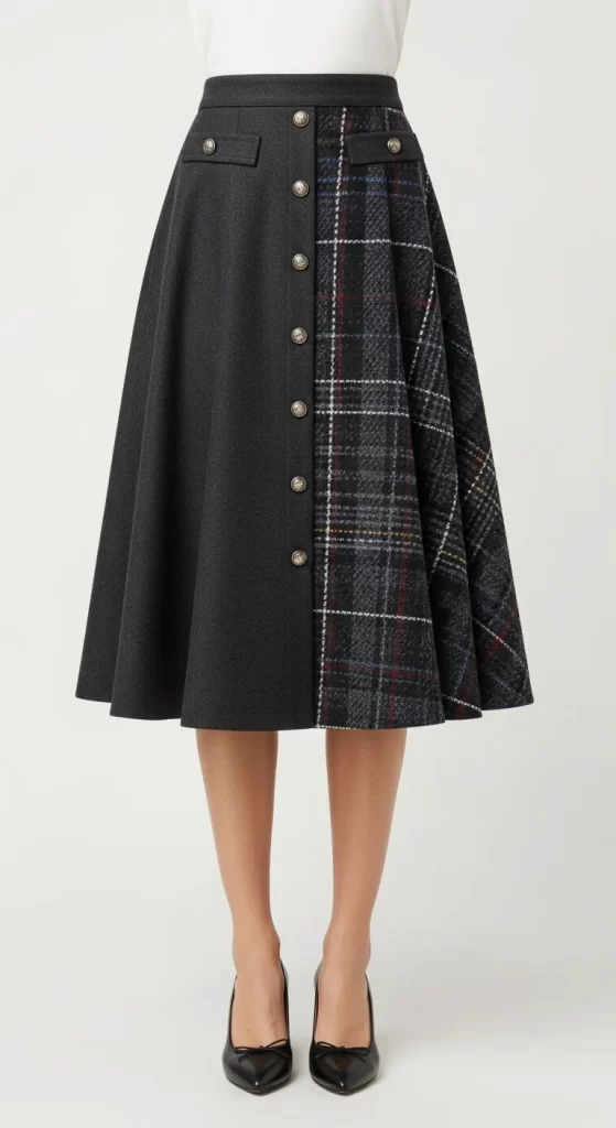The Plaid A-Line Skirt The Plaid A-Line Skirt