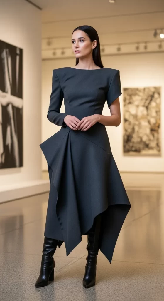  The Architectural Asymmetric Dress