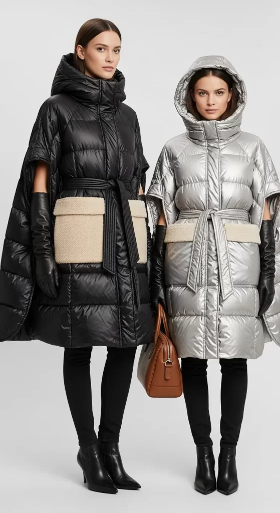 The Chic Puffer Cape