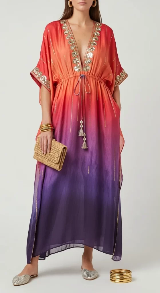  The Sunset Ombre Caftan