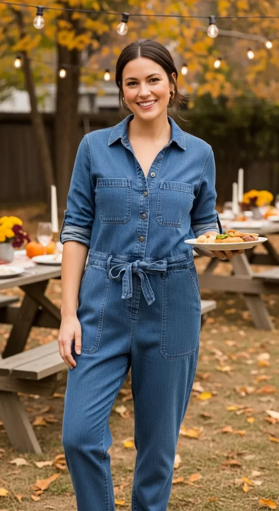 The Utilitarian Denim Jumpsuit