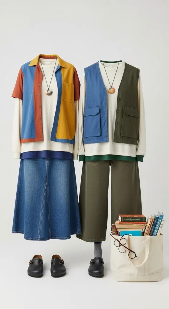 The Artsy Color-Block Vest