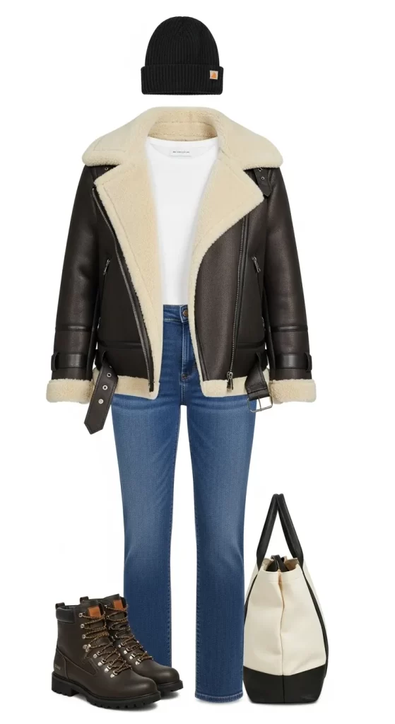 The Rugged Shearling Jacket