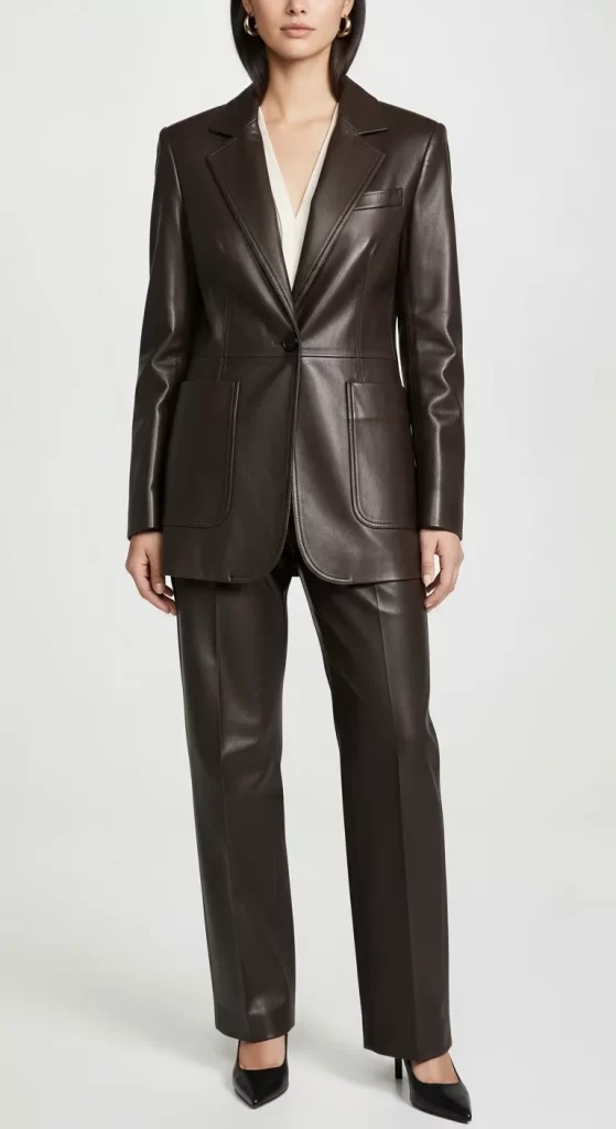  The Faux Leather Suit
