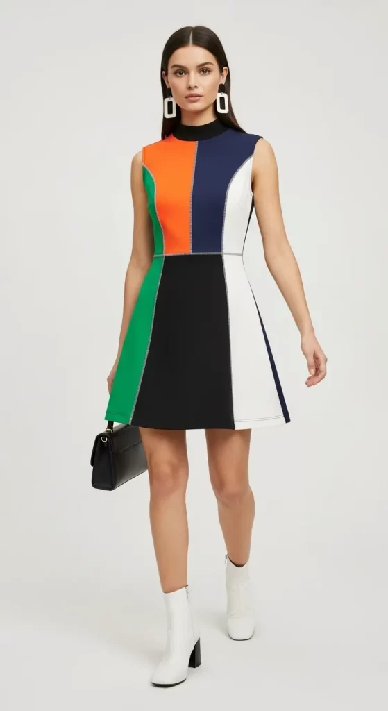 The Graphic Color-Block Dress