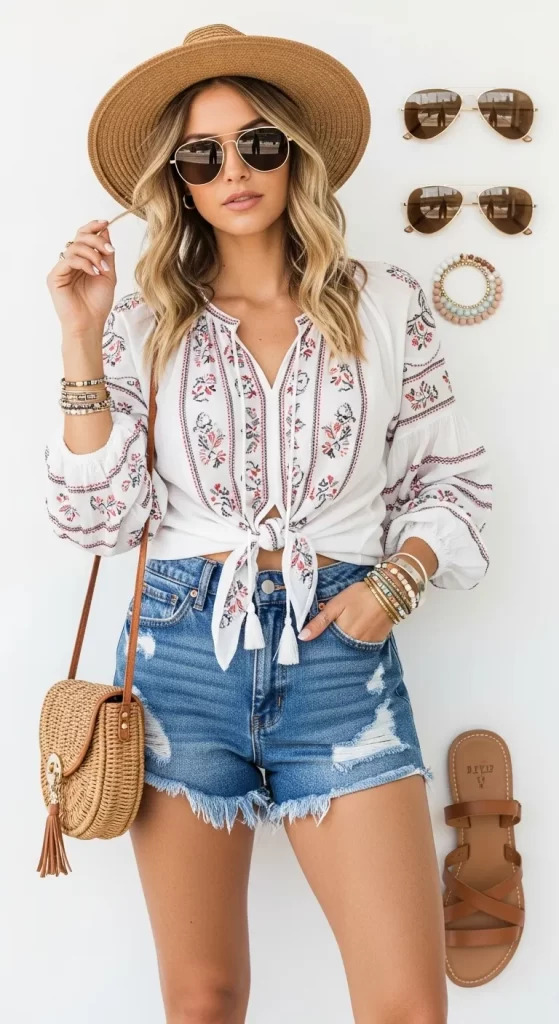The Embroidered Bohemian Blouse