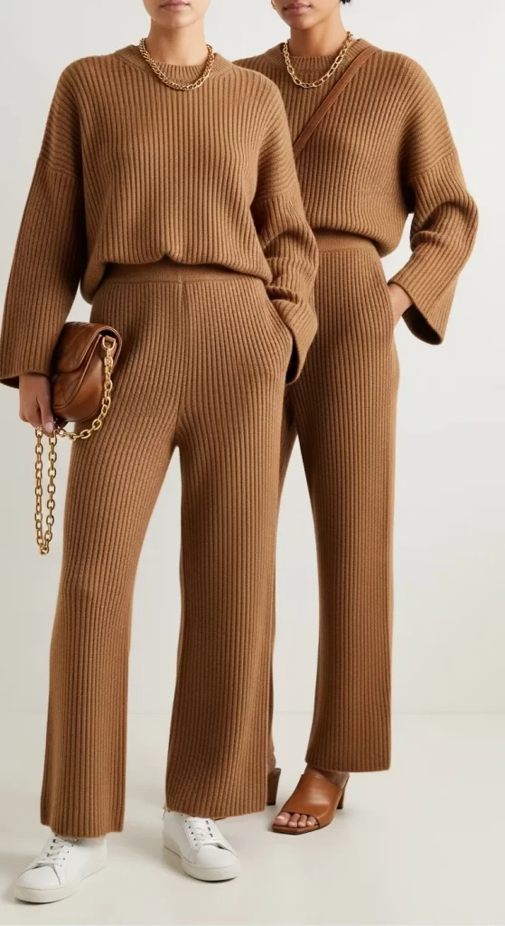 The Luxe Ribbed-Knit Set