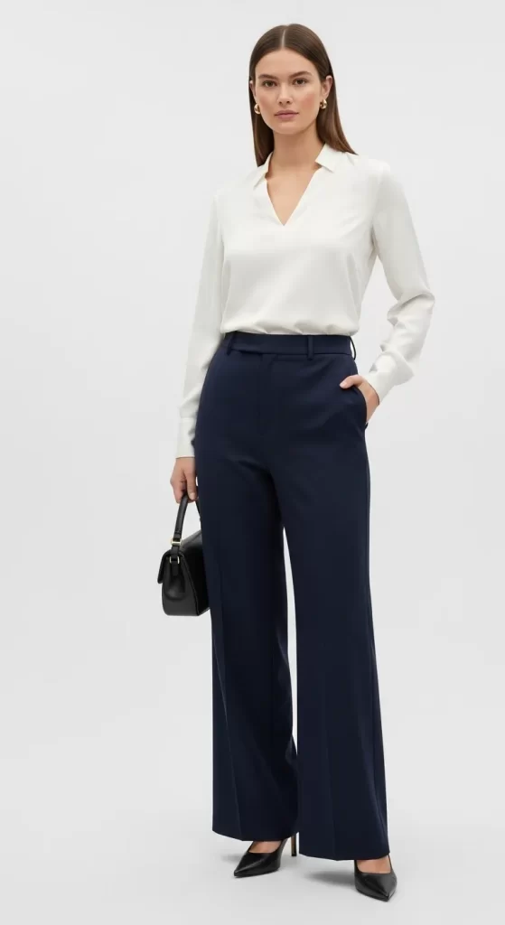 The Minimalist V-Neck Blouse