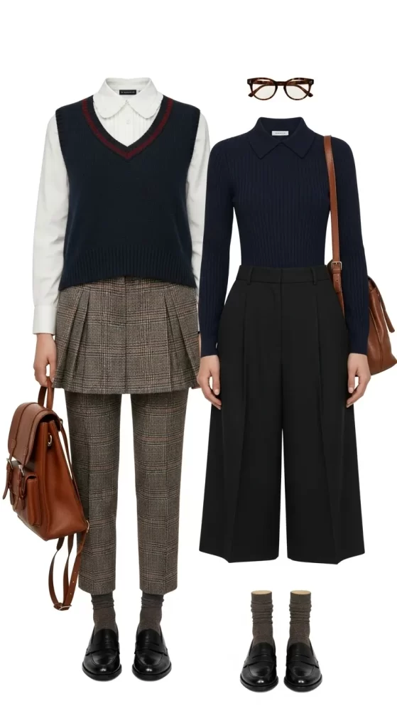  The Preppy Academia Blouse