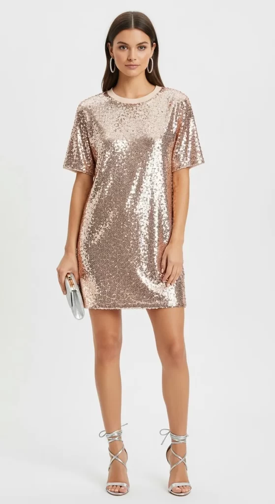 The Rose Gold T-Shirt Dress
