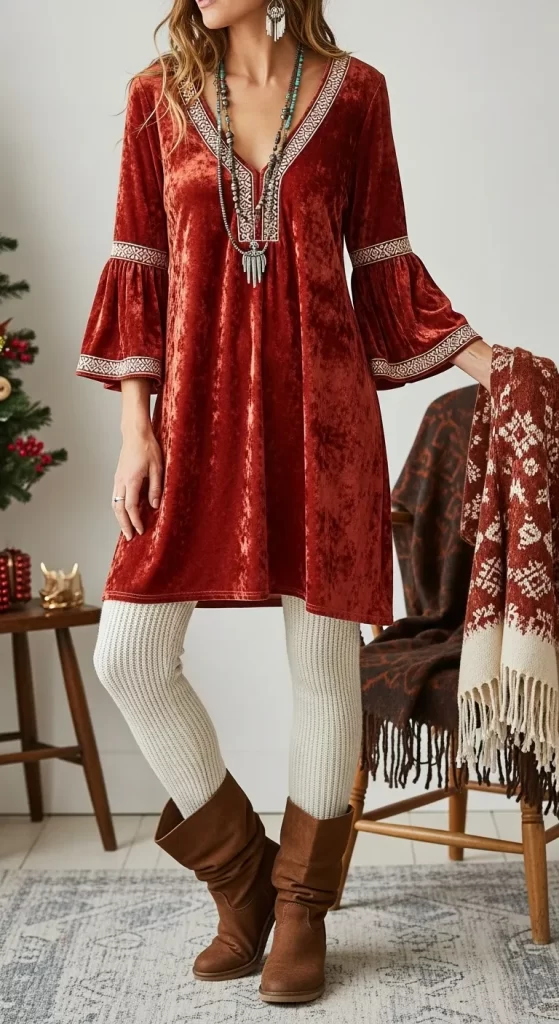 The Bohemian Velvet Tunic