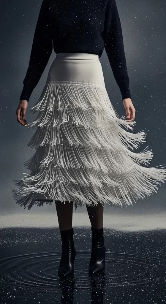 The Winter Fringe Skirt