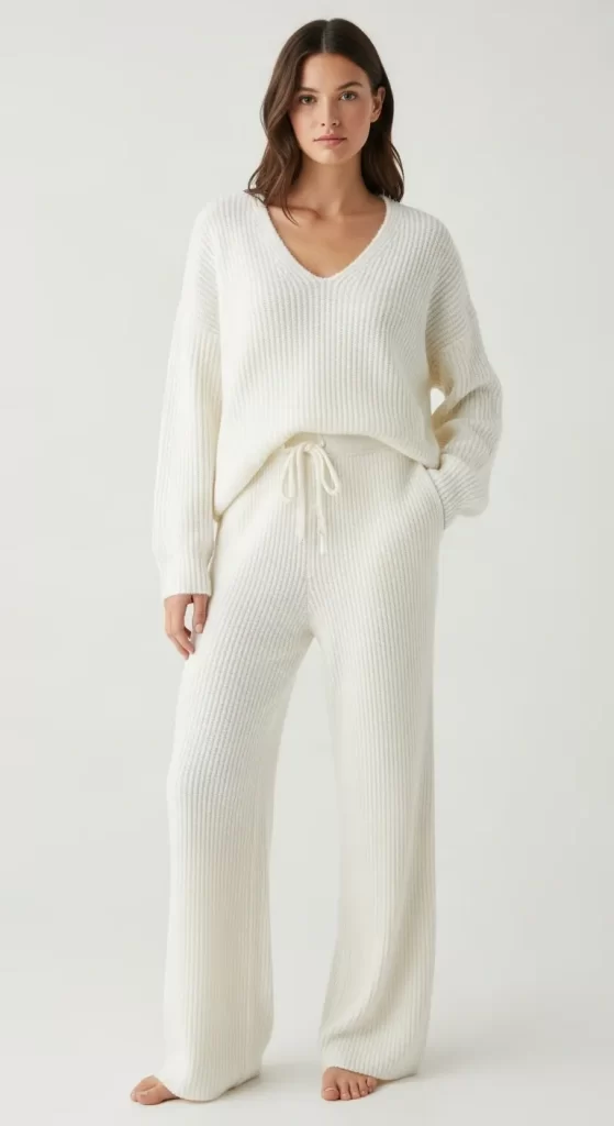 The Winter White Knit Set