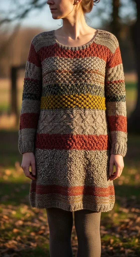  The Handcrafted Earth-Tone Knit