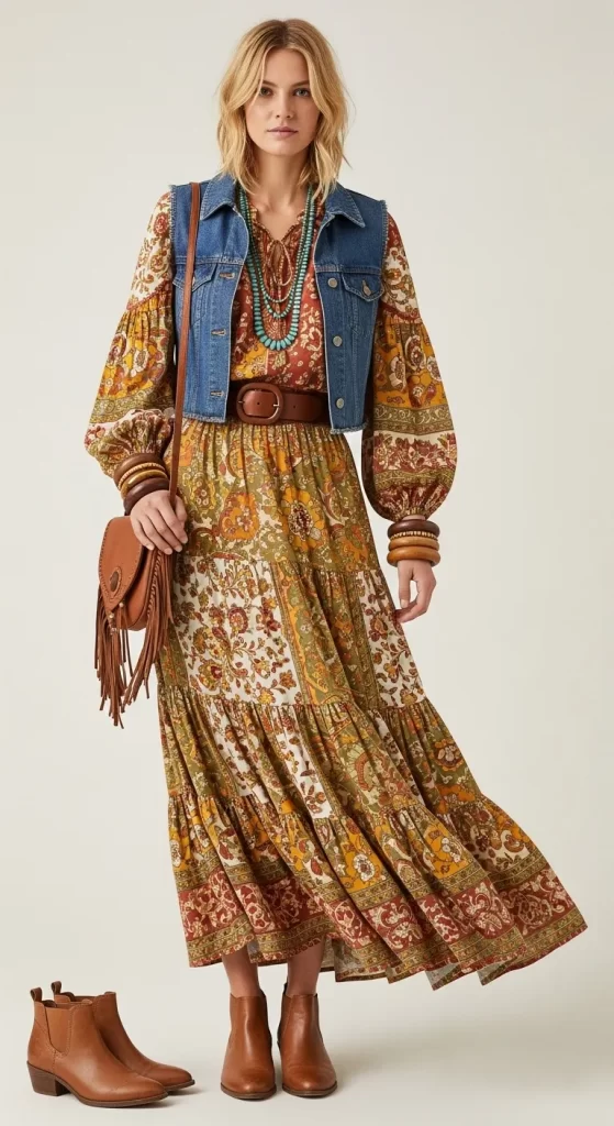 The Bohemian Peasant Blouse Dress