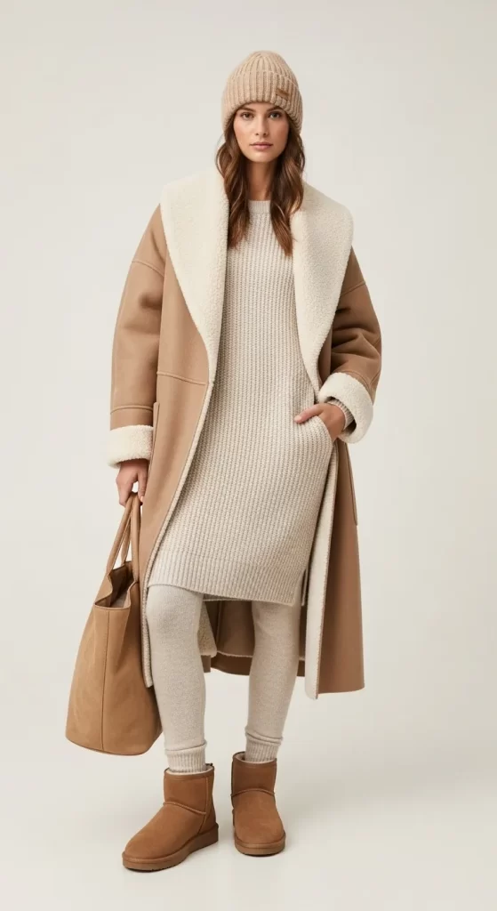 The Longline Shearling Embrace The Longline Shearling Embrace