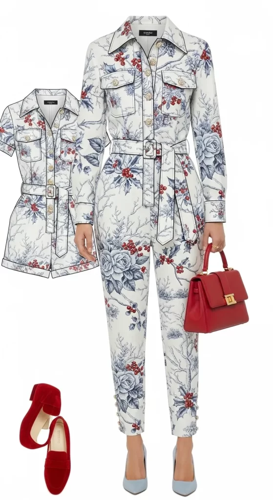 The Winter Toile Jumpsuit