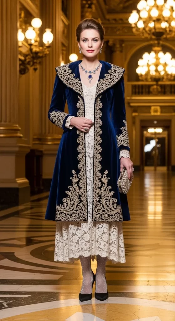 The Regal Velvet & Lace Look