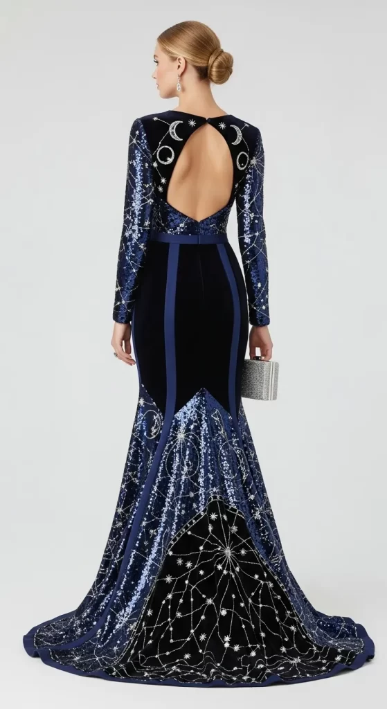 The Celestial Velvet Gown