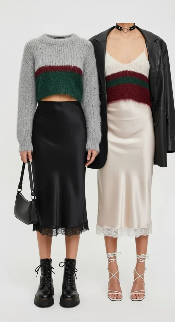  The '90s Slip Skirt Revival