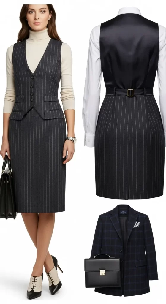 The Polished Pinstripe Set