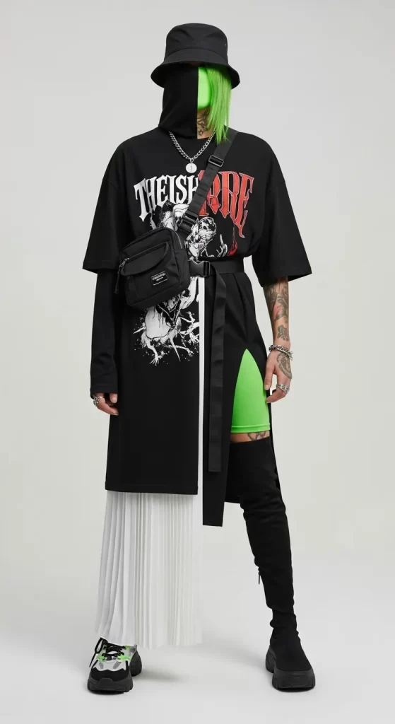 The Deconstructed Graphic T-Shirt Dress