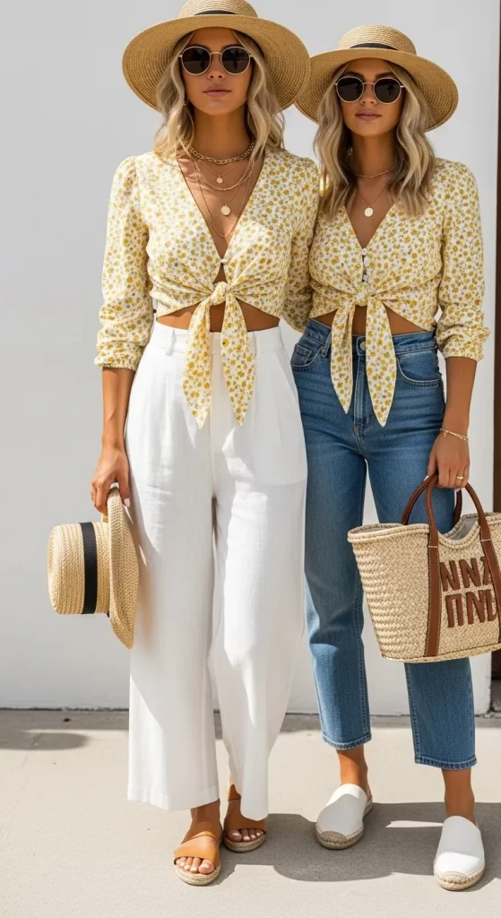 The Sunny Tie-Front Blouse