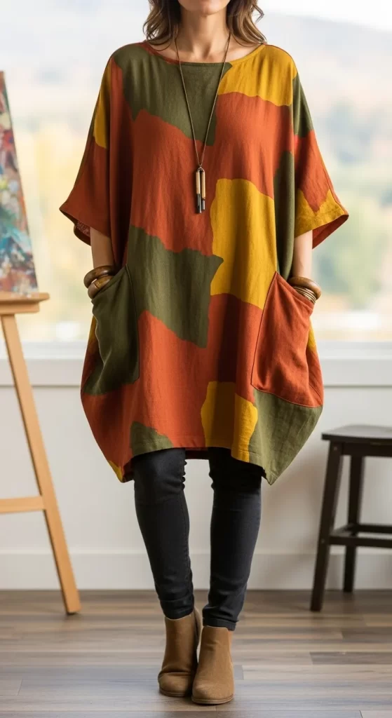 The Artistic Color-Block Tunic