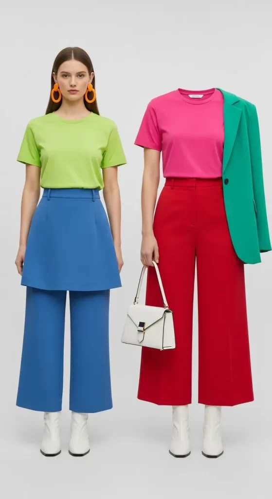 The Bold Color-Block Trousers