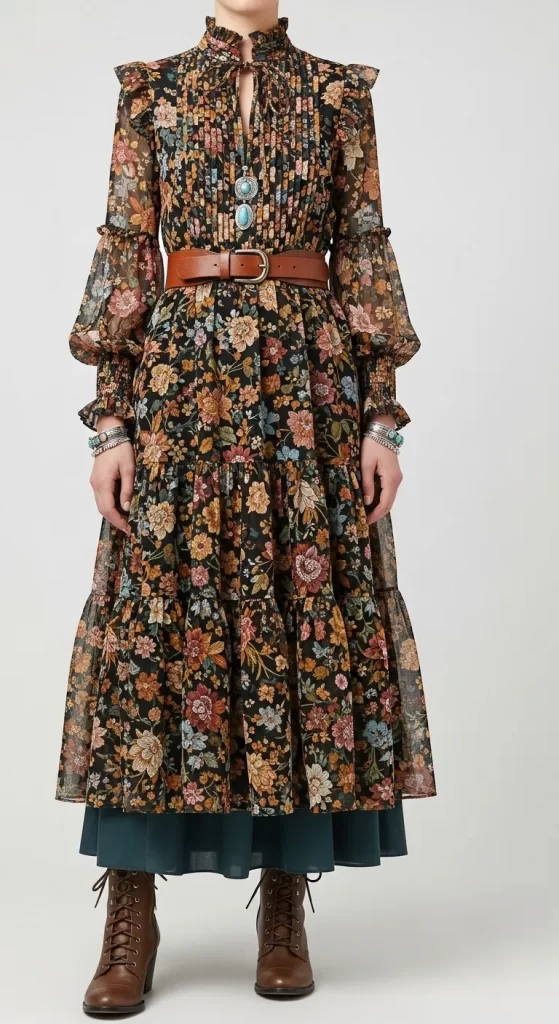 The Tiered Prairie-Style Maxi