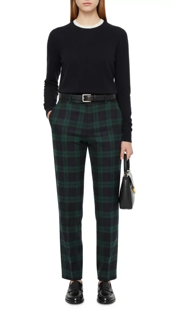 The Polished Plaid Trouser