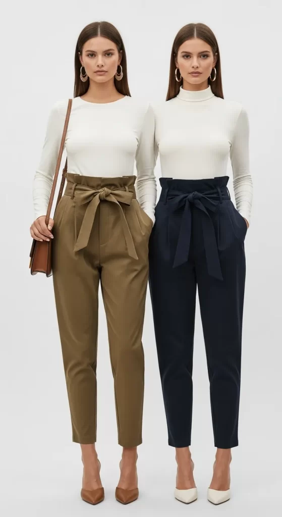 The High-Waisted Paperbag Trouser