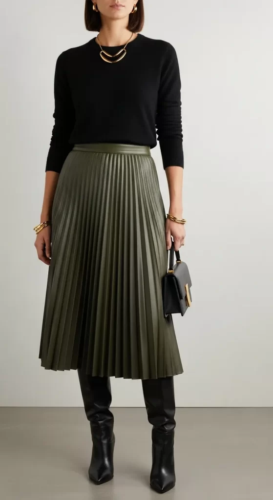 The Sophisticated Olive Pleat The Sophisticated Olive Pleat