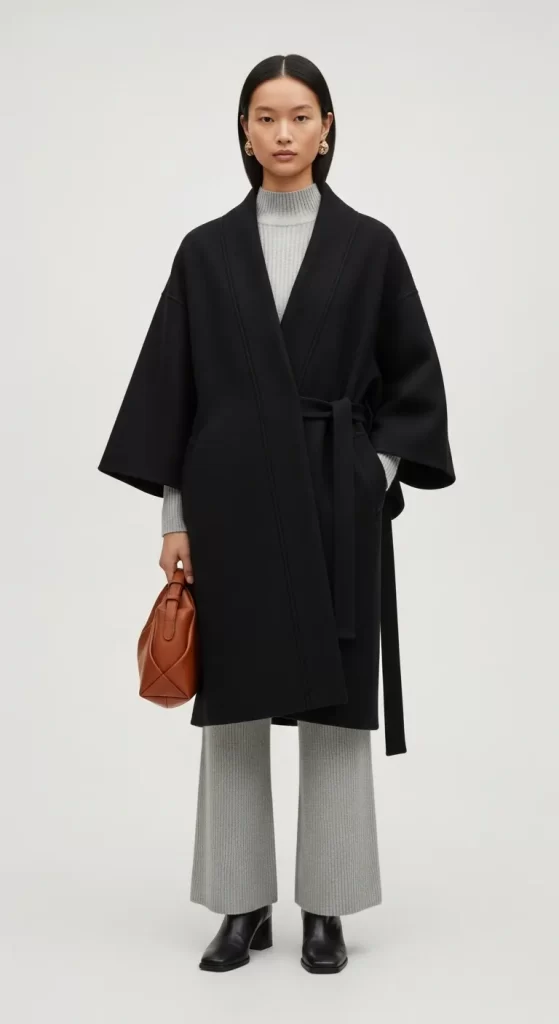 The Effortless Wrap Coat Ensemble The Effortless Wrap Coat Ensemble