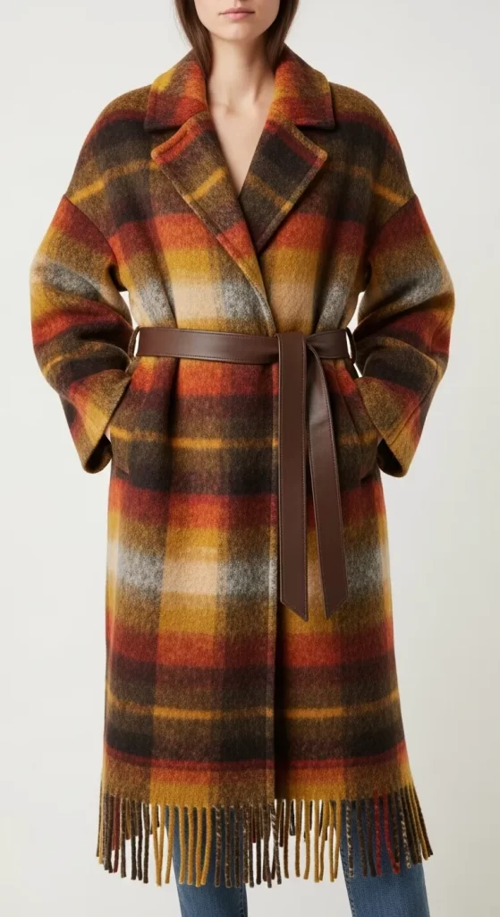 The Autumnal Plaid Blanket Coat The Autumnal Plaid Blanket Coat