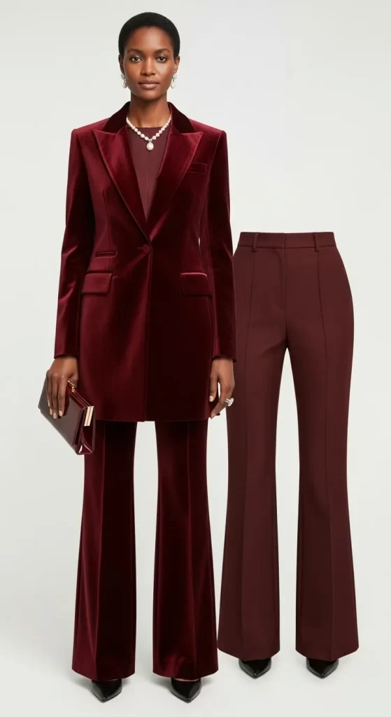 Rich Burgundy Velvet