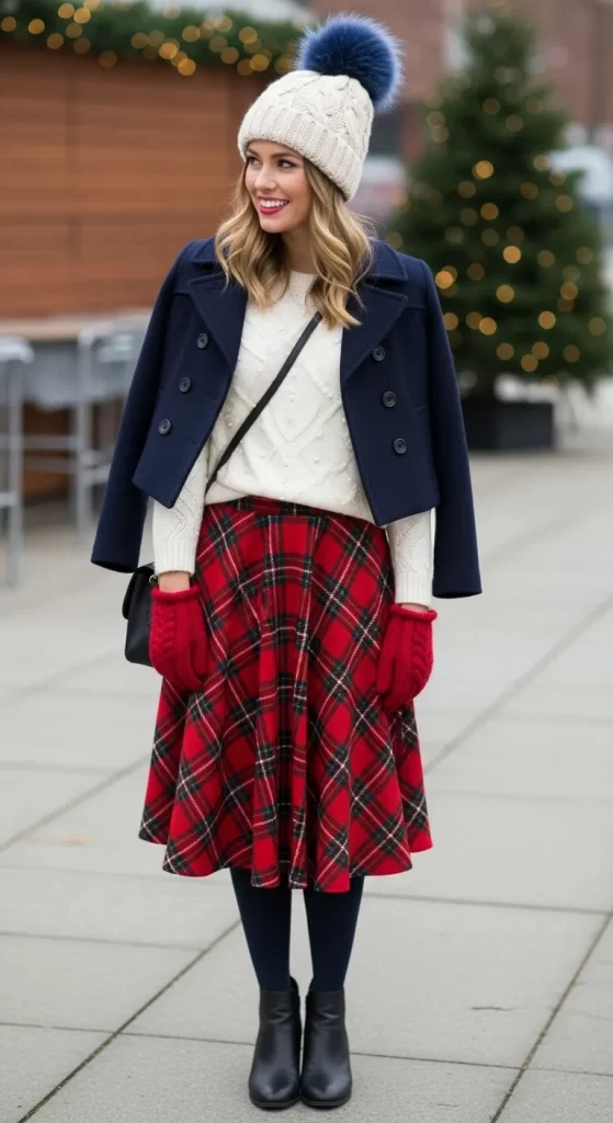  The Festive Plaid Charm