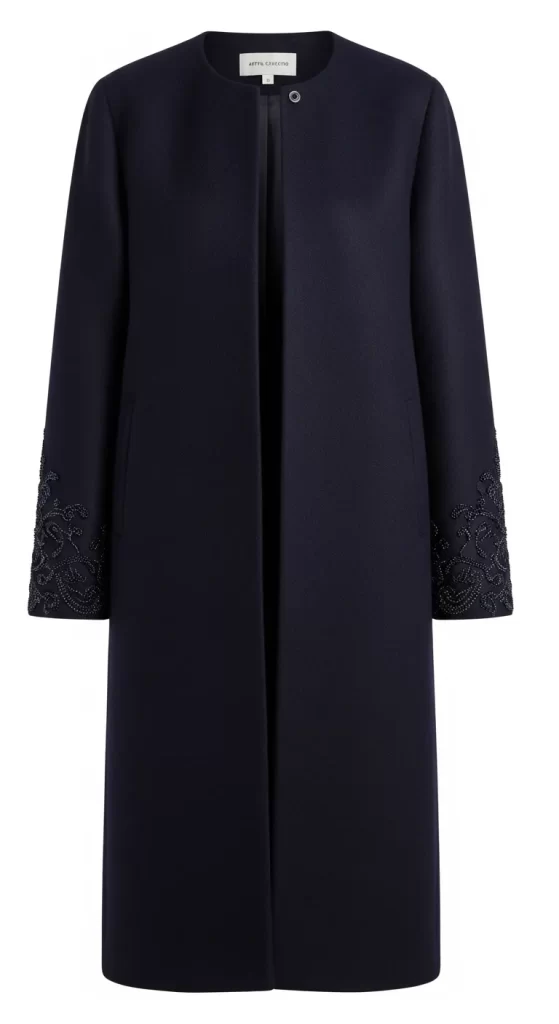 The Embellished Evening Coat The Embellished Evening Coat