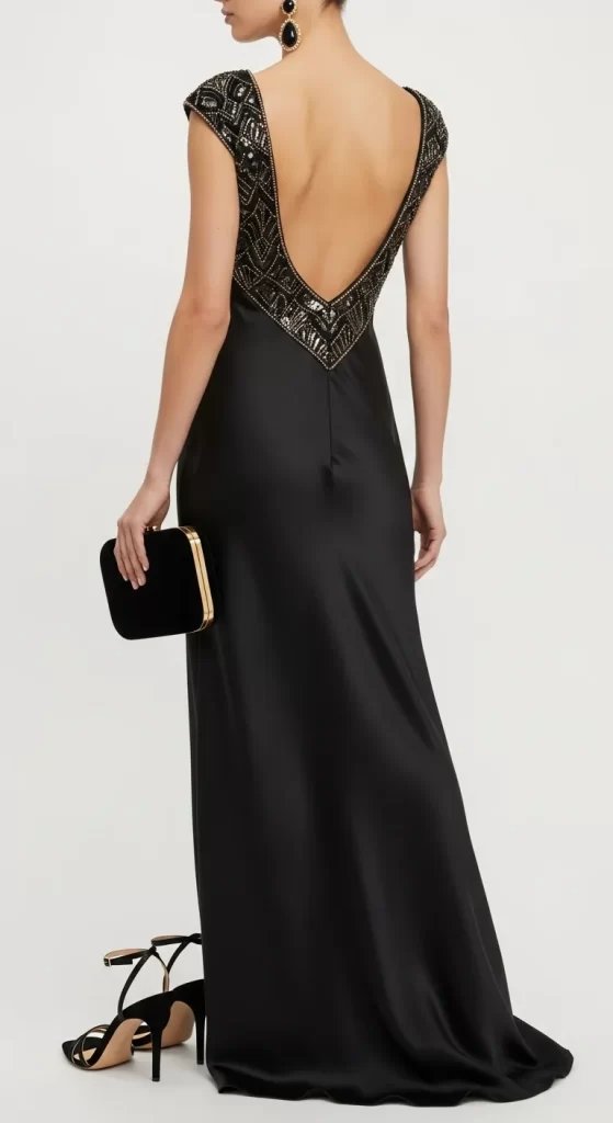 The Gilded Onyx Gown