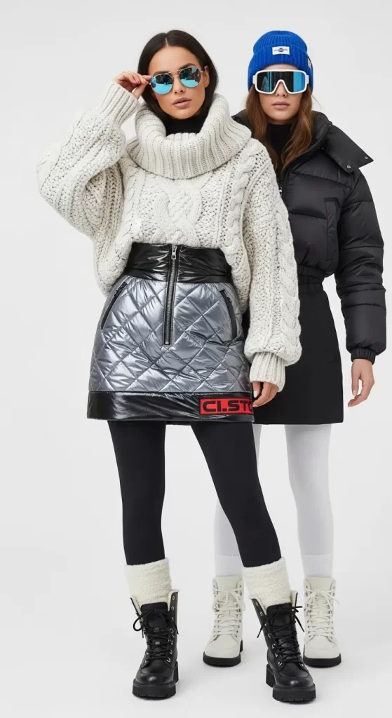 The Après-Ski Glam Look The Après-Ski Glam Look