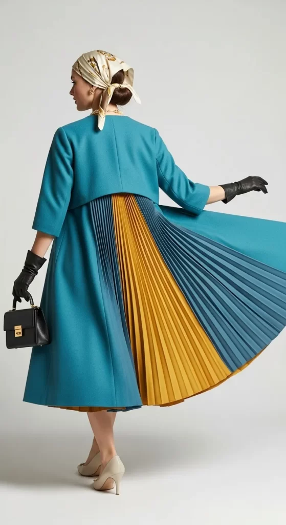 The Pleated Surprise-Back Coat