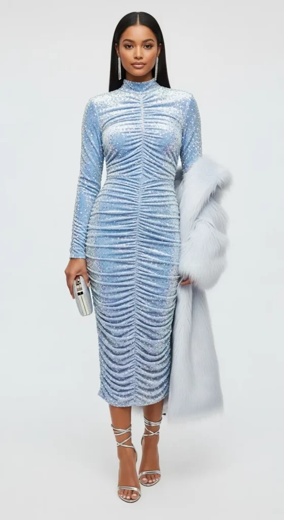 Icy Blue Sequin Glamour Icy Blue Sequin Glamour