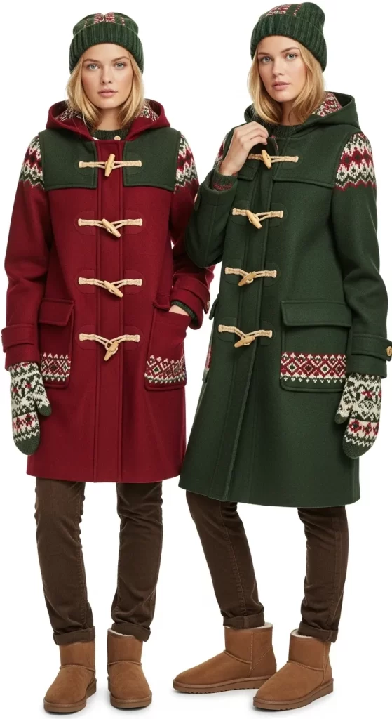 The Nordic Fair Isle Duffle Coat
