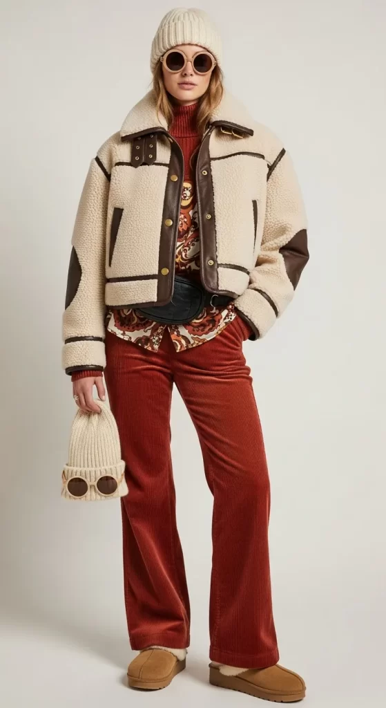 The 70s Shearling Après Look