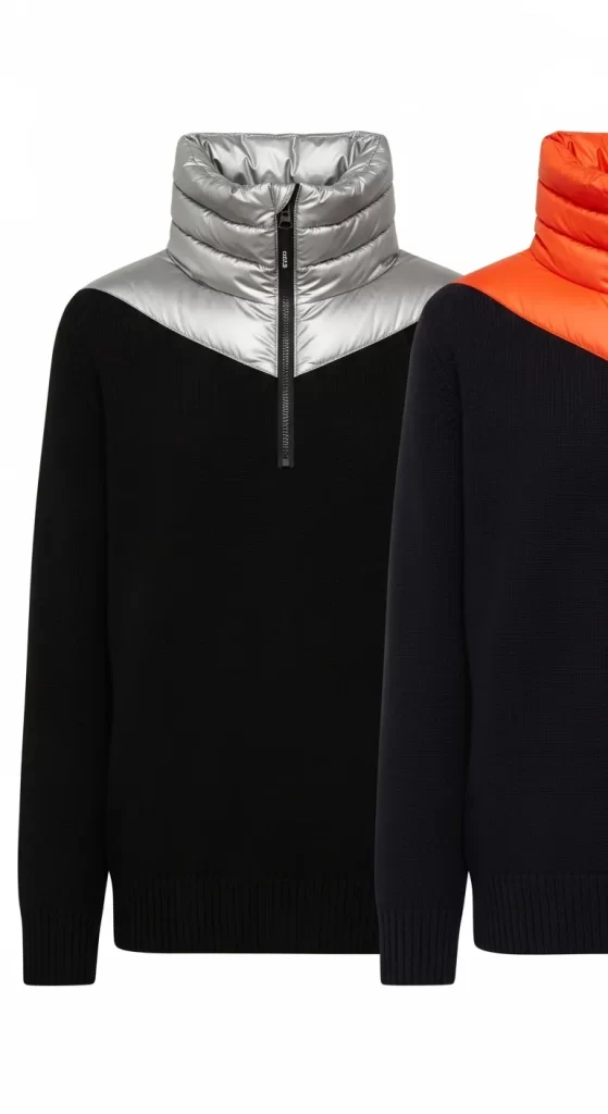 The Sporty Hybrid Puffer Knit